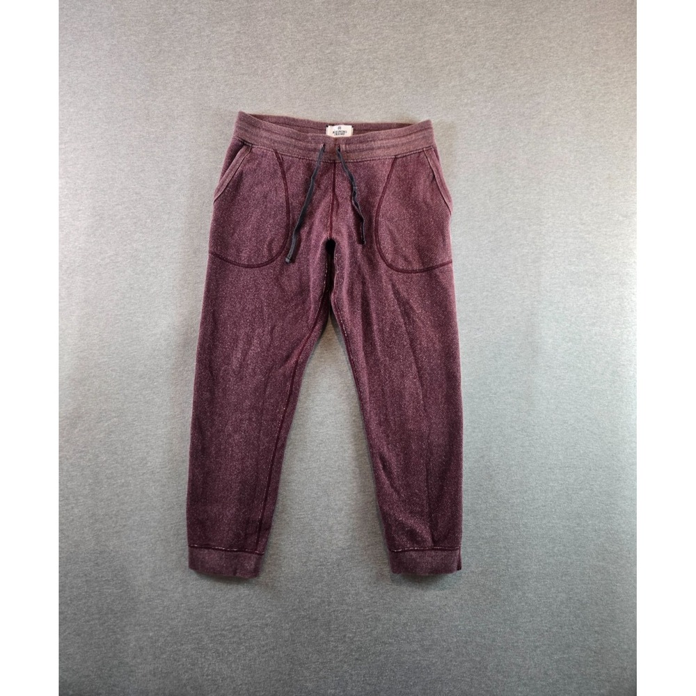 Reigning Champ Sweatpants Mens L Maroon Tiger‎ Fleece Thick Canada Made Joggers